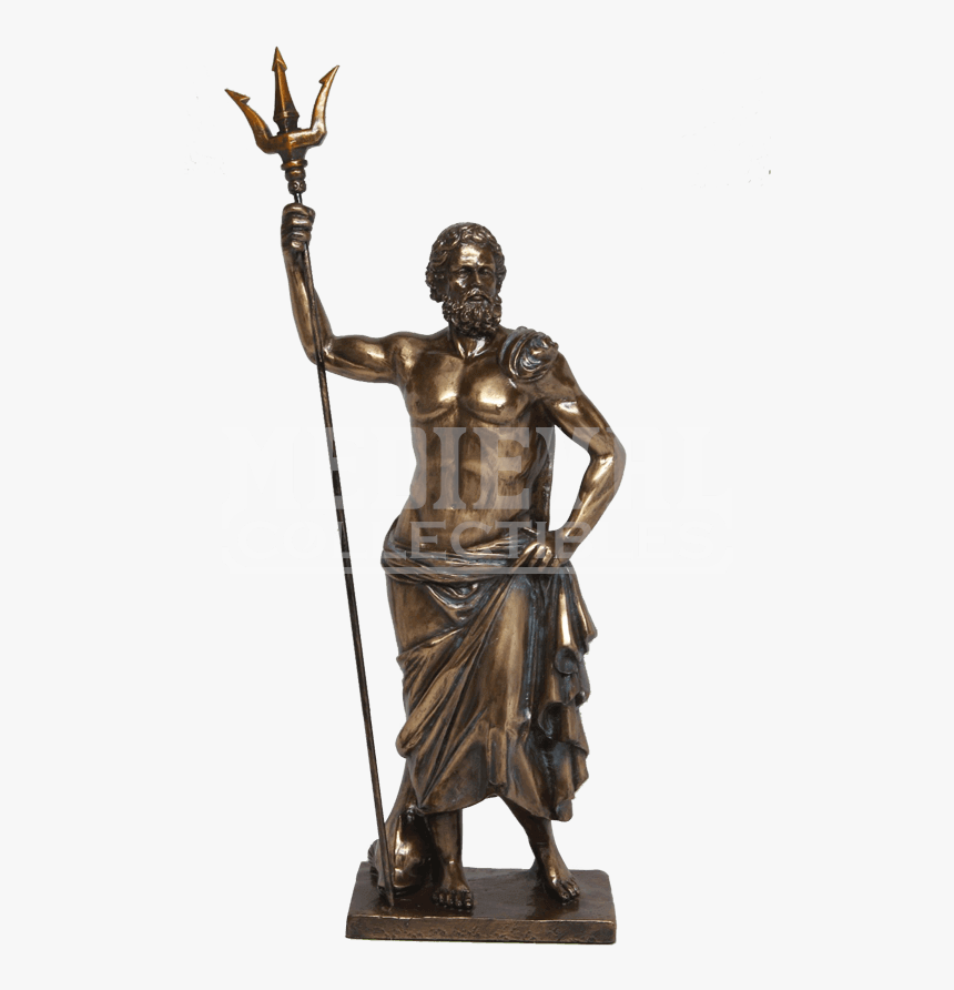 Hades God Of The Underworld Statue - Poseidon Statue Transparent Background, HD Png Download
