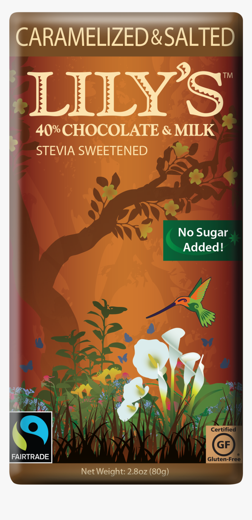 Lily's Caramelized And Salted Chocolate, HD Png Download