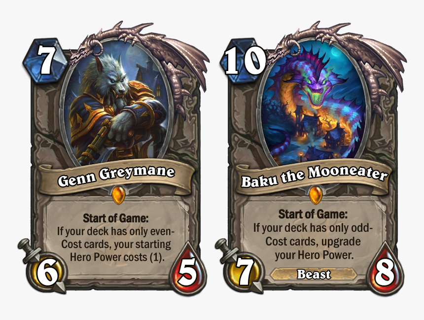 Fanmade Contenteasy Fix To Genn Baku Issue - Hearthstone Genn And Baku, HD Png Download