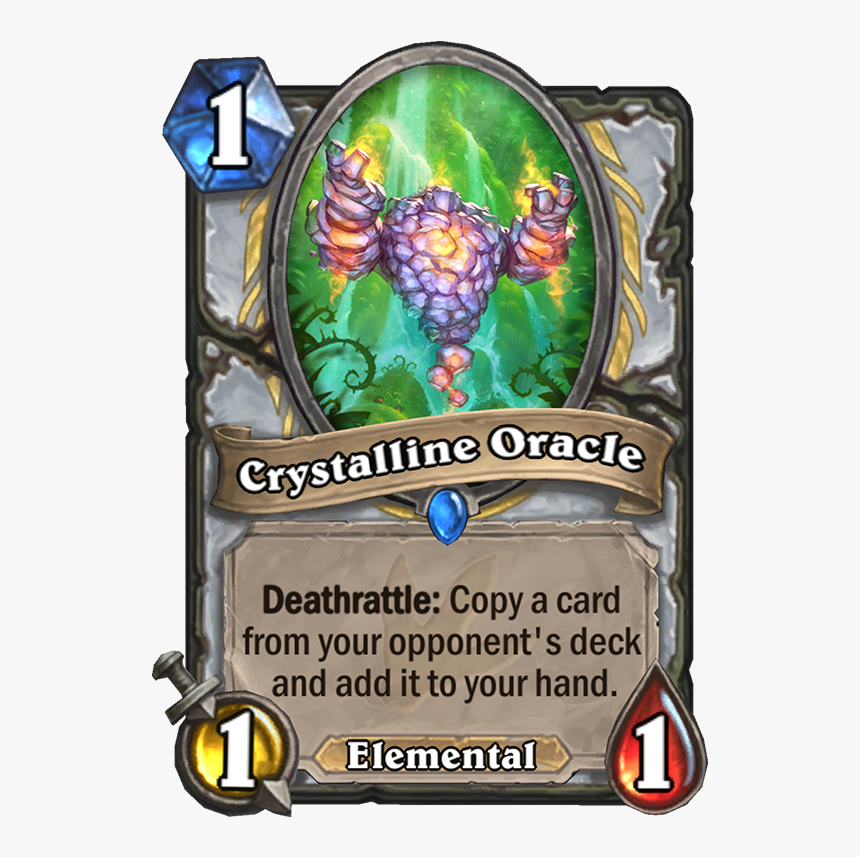 Hearthstone Card Png - Crystalline Oracle Hearthstone, Transparent Png