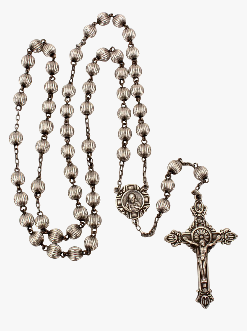 Sterling Hill Mark Rosary With Sterling Crucifix & - Christian Cross, HD Png Download