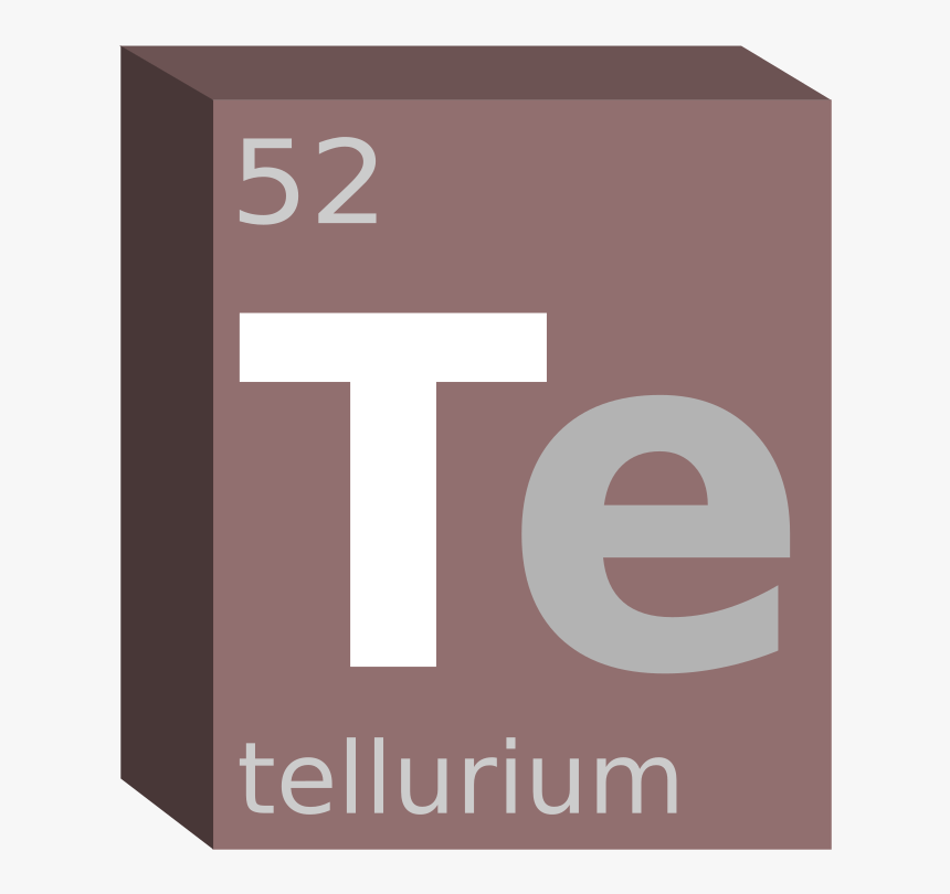 Tellurium Block- Chemistry - Box, HD Png Download