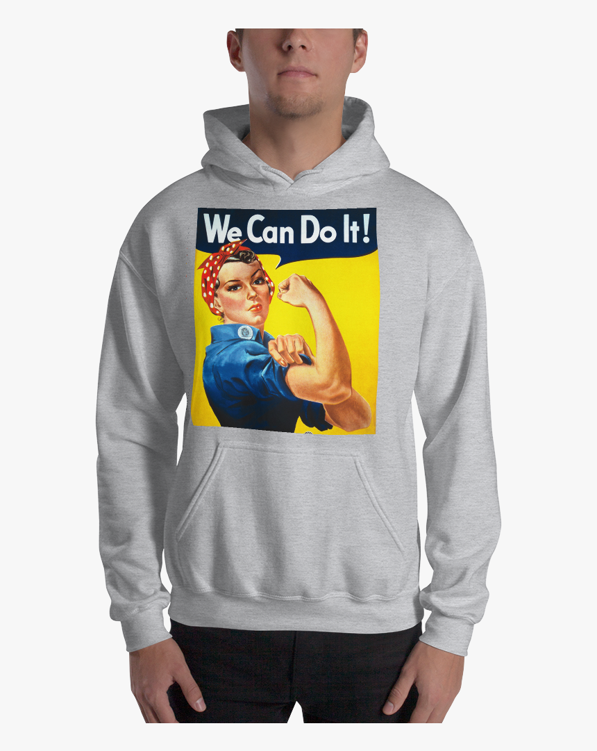 Rosie The Riveter Hoodie, [product Type} - Rosie The Riveter, HD Png Download