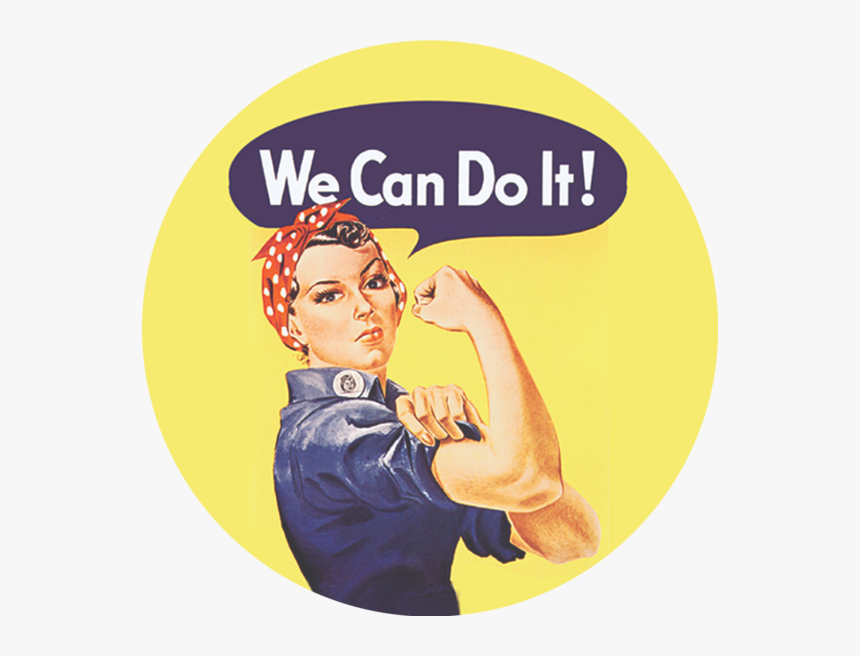 Rosie The Riveter Round Magnet - Women's Equality Day 2018, HD Png Download