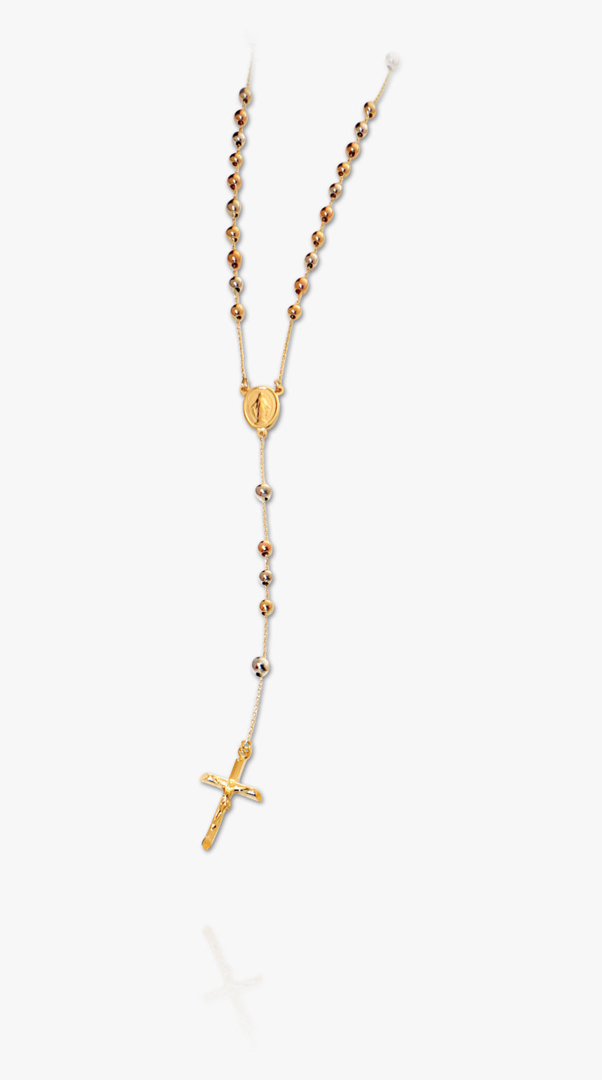 Tri-color Rosary With Plain Beads - Locket, HD Png Download