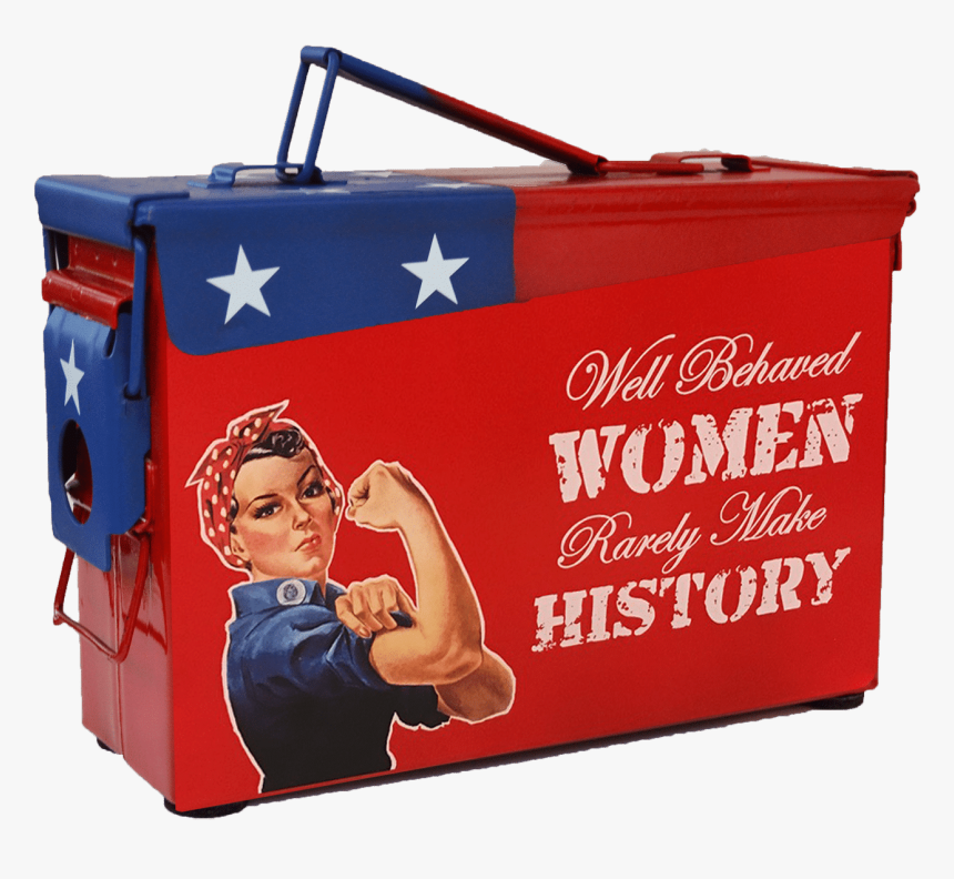 Rosie The Riveter Custom Ammo Can - Veterans Party Of America, HD Png Download