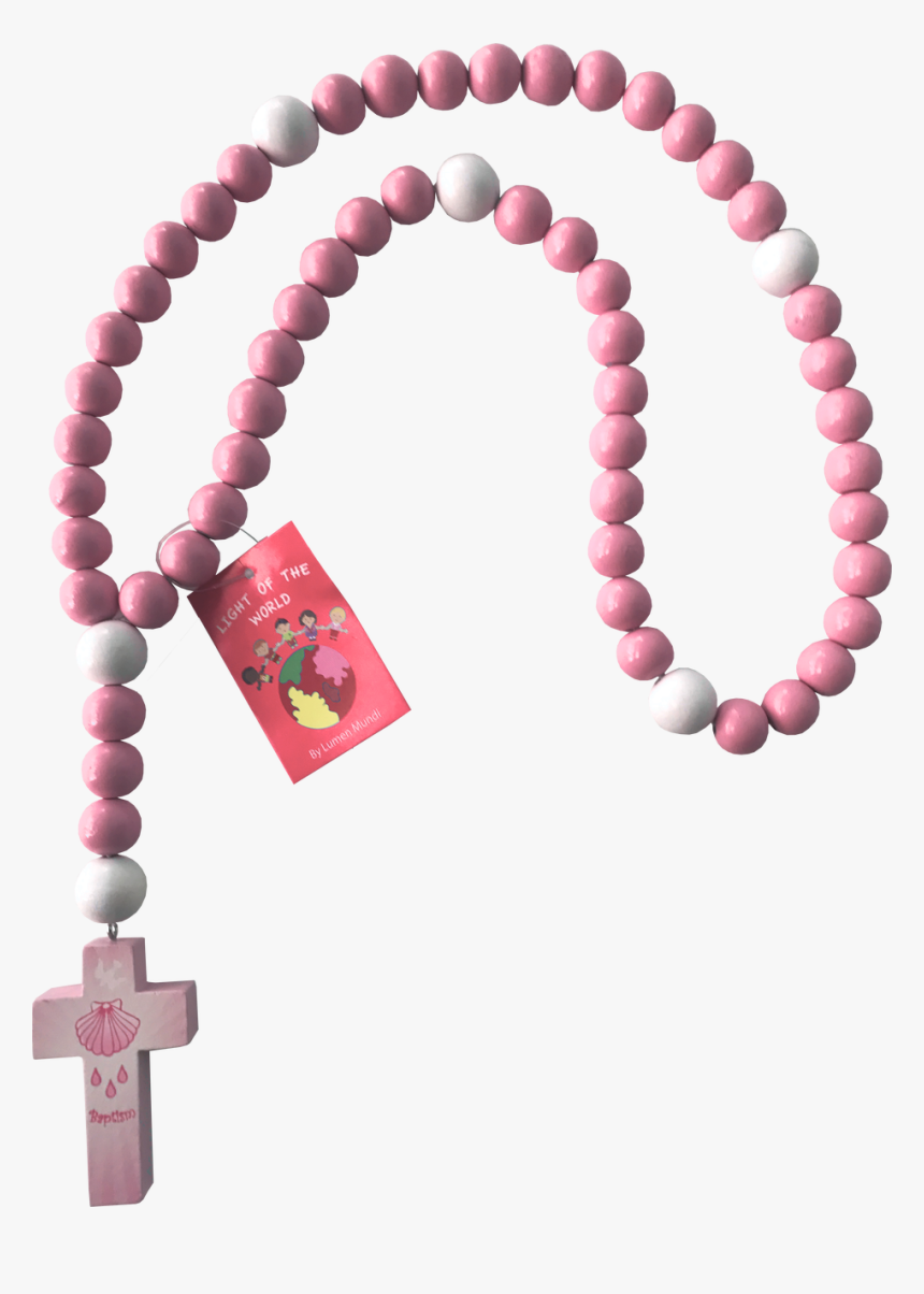 Bead - Pink Rosary Png, Transparent Png