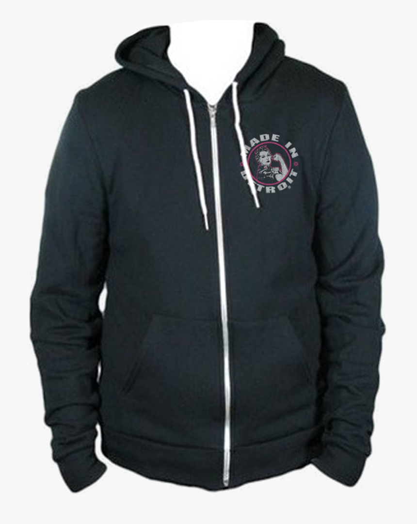 Rosie The Riveter Hoodie - Made In Detroit, HD Png Download