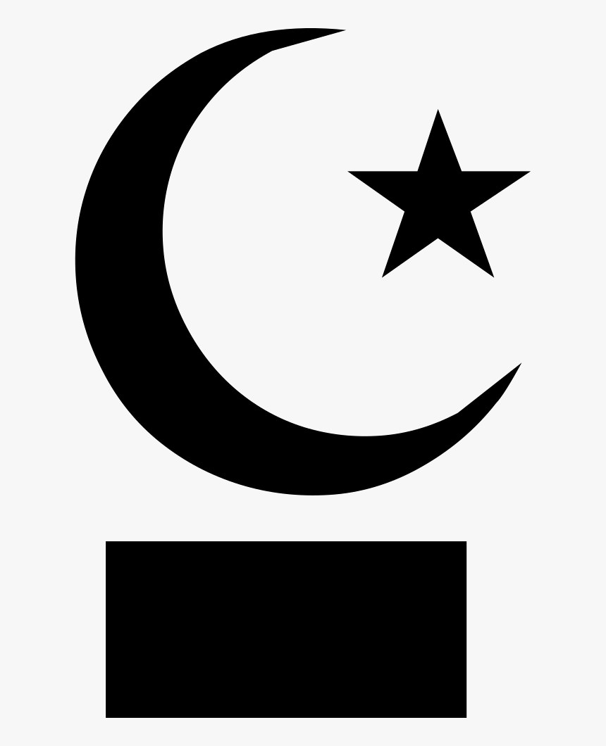 Islam Star And Crescent - Free Vector Star And Moon, HD Png Download