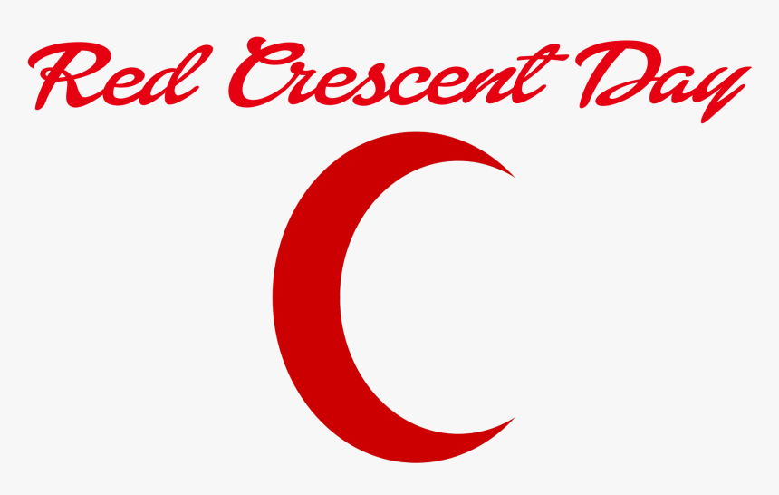 Red Crescent Day Png Transparent Image - Graphic Design, Png Download