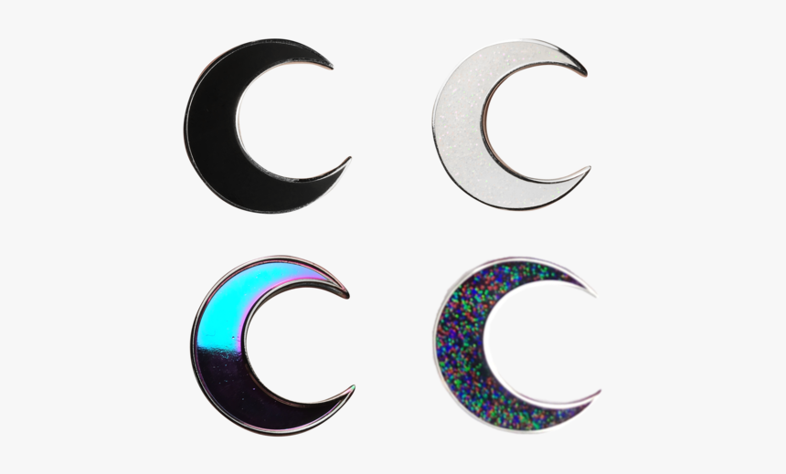 Crescent Moon Pin - Circle, HD Png Download