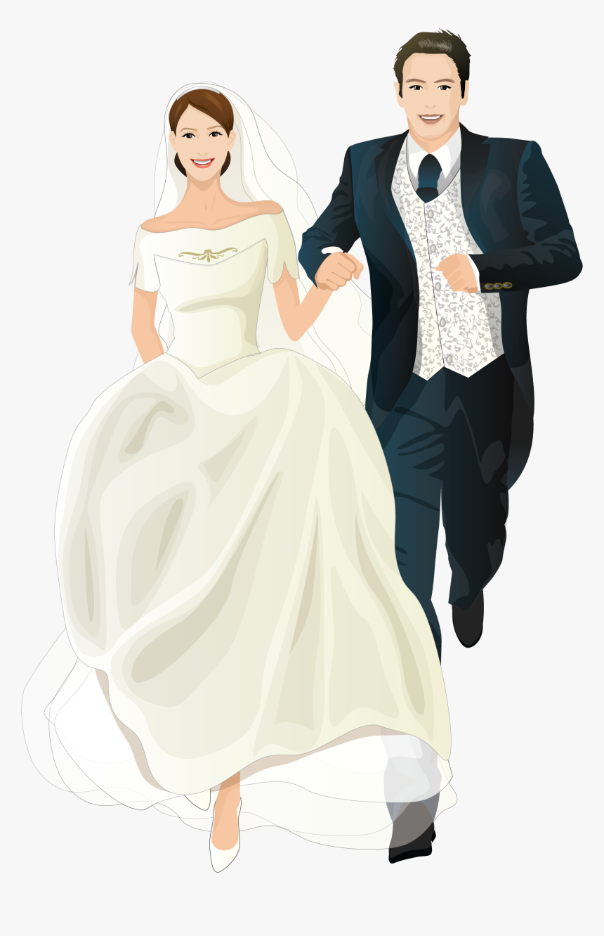 Wedding Invitation Bridegroom Marriage - Wedding Suit For Men Cartoon, HD Png Download