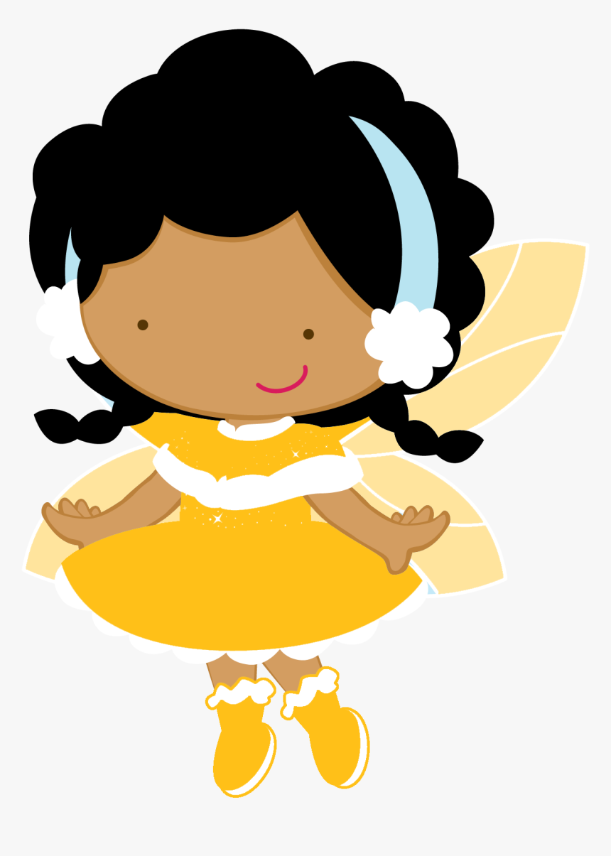 Anime Dolls Fairy Clipart Tinkerbell Fairies Say Hello - Fada Negra Desenho, HD Png Download