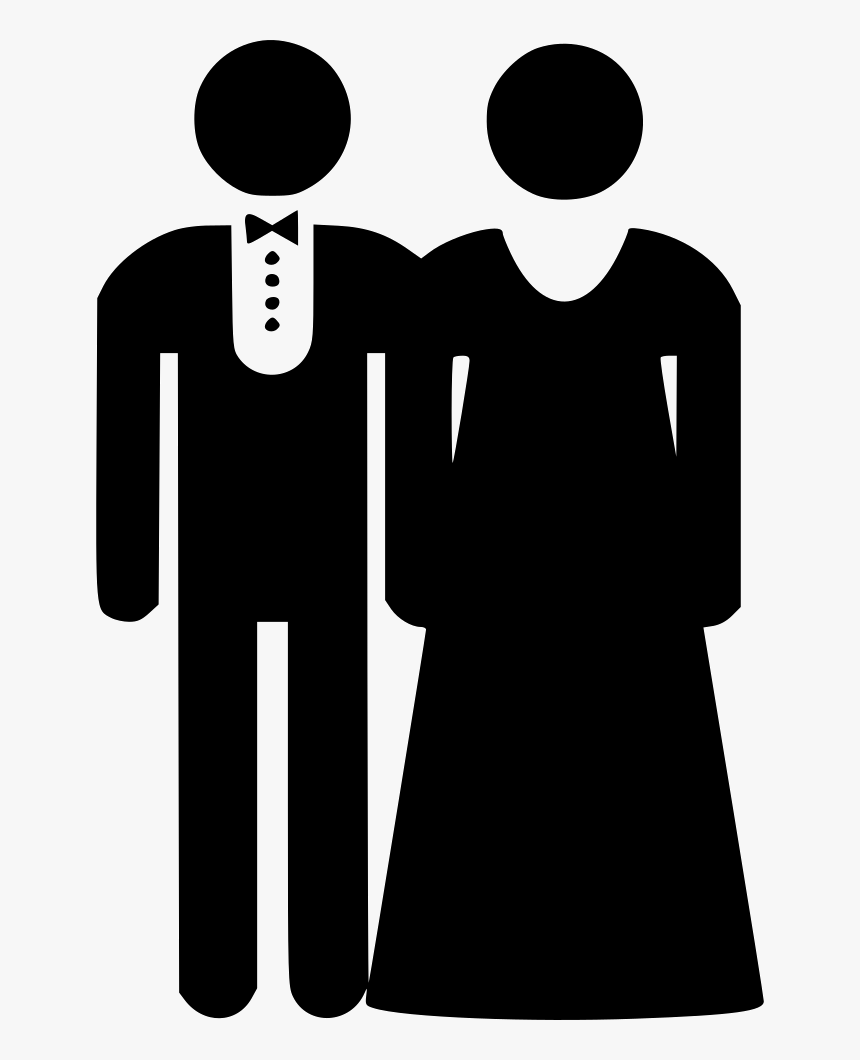 Bride Couple Groom Marriage - Illustration, HD Png Download