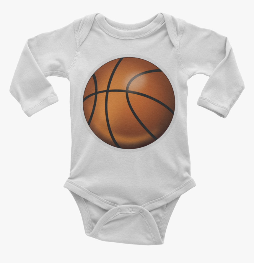 Emoji Baby Long Sleeve One Piece Basketball Just Emoji - If You Think I M Cute You Should See My Grandma, HD Png Download