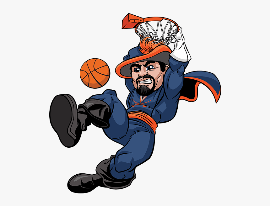 Uva Cavalier Basketball Cartoon, HD Png Download