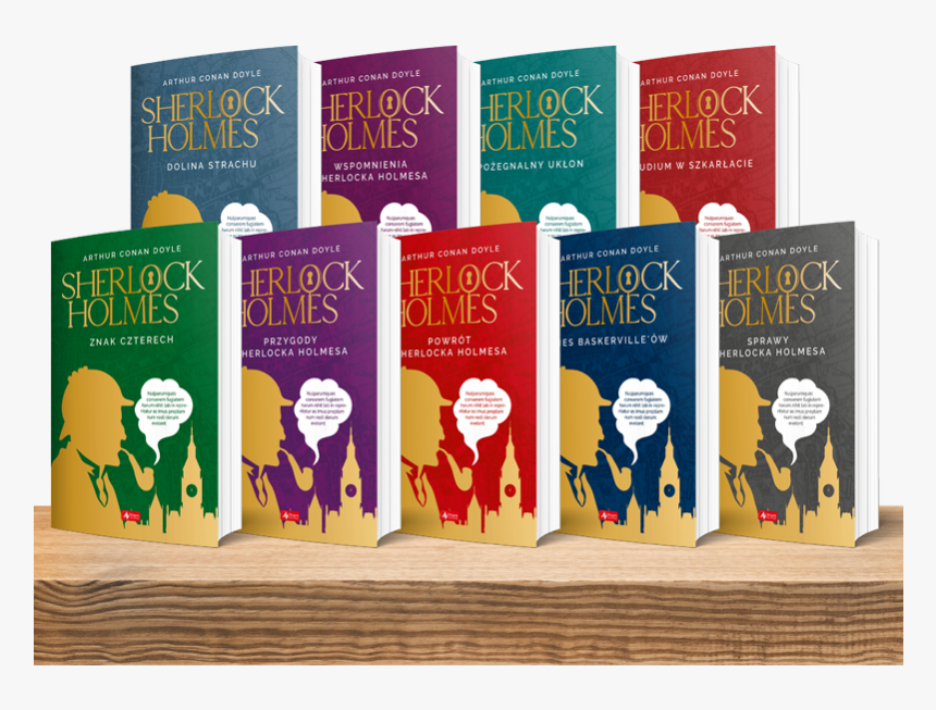 Sherlock Holmes Series Cover Typography Cover Layout - Book Cover, HD Png Download