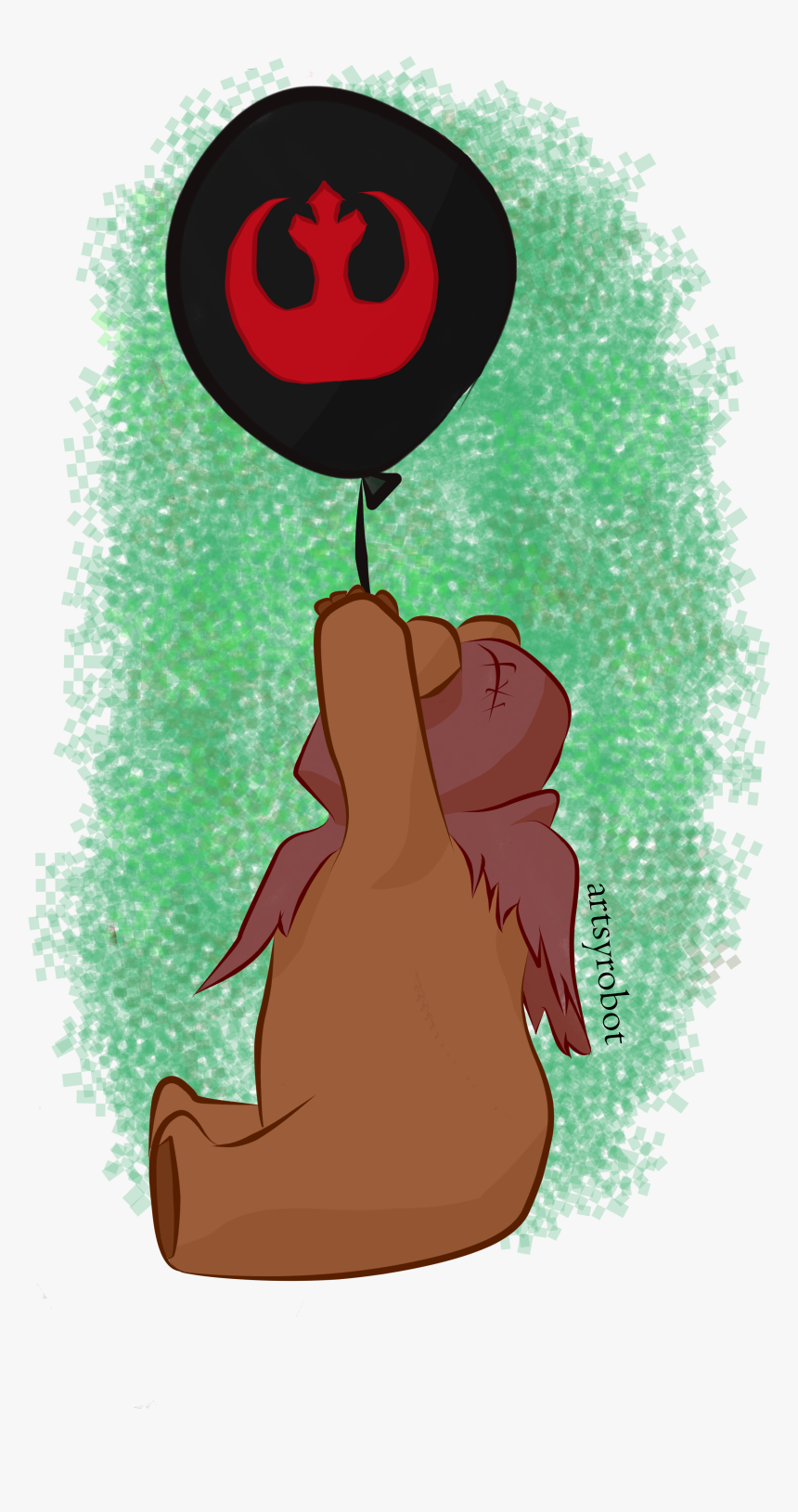 Ewok Winnie The Pooh Crossover - Illustration, HD Png Download