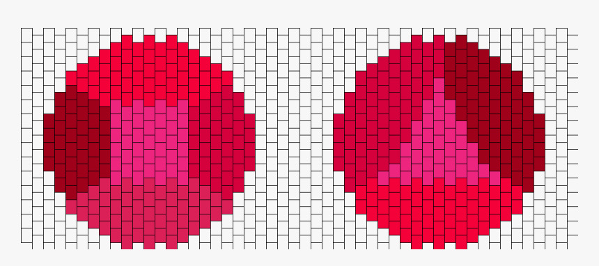 Garnet Gems Steven Universe Bead Pattern - Kandi Cuff Panda Pattern, HD Png Download