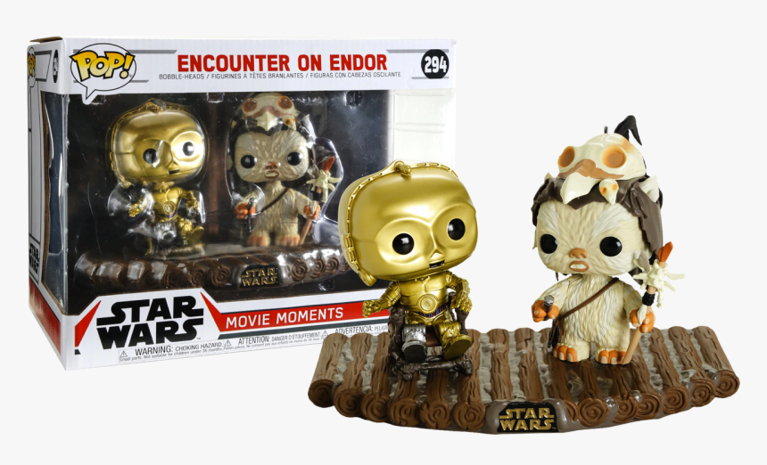 Encounter On Endor Movie Moments Pop Vinyl Figure 2-pack - Funko Pop Star Wars Movie Moments, HD Png Download