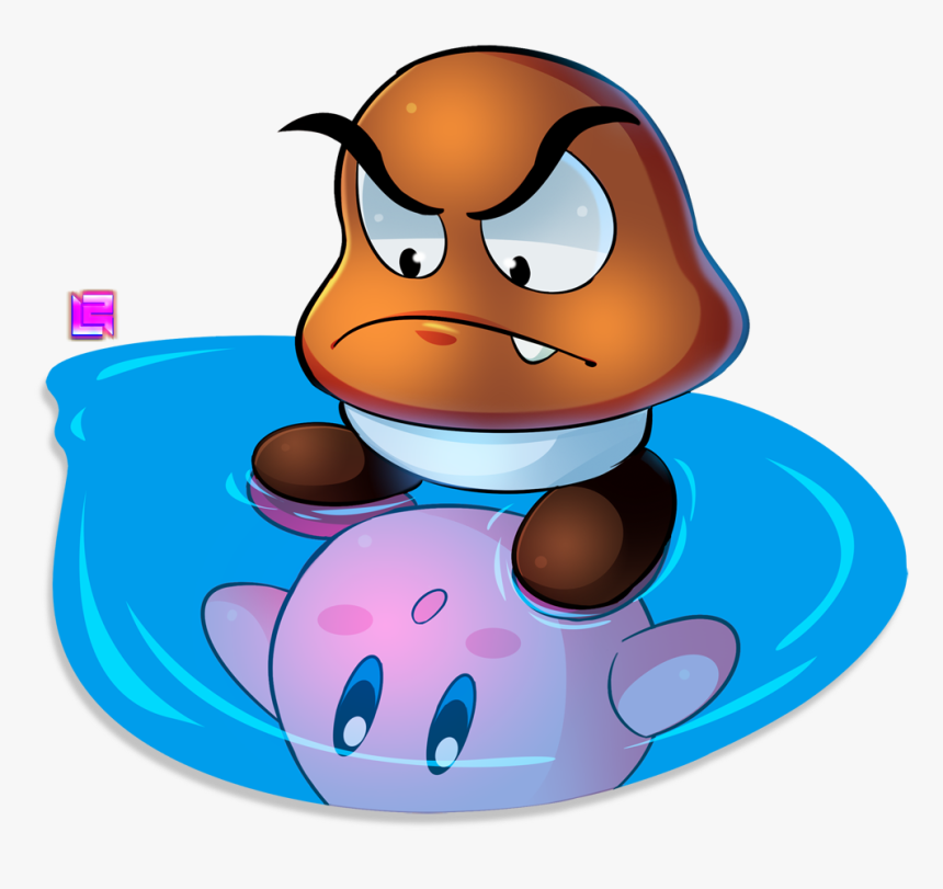 Goomba Kirby Reflect - Kirby Goomba, HD Png Download