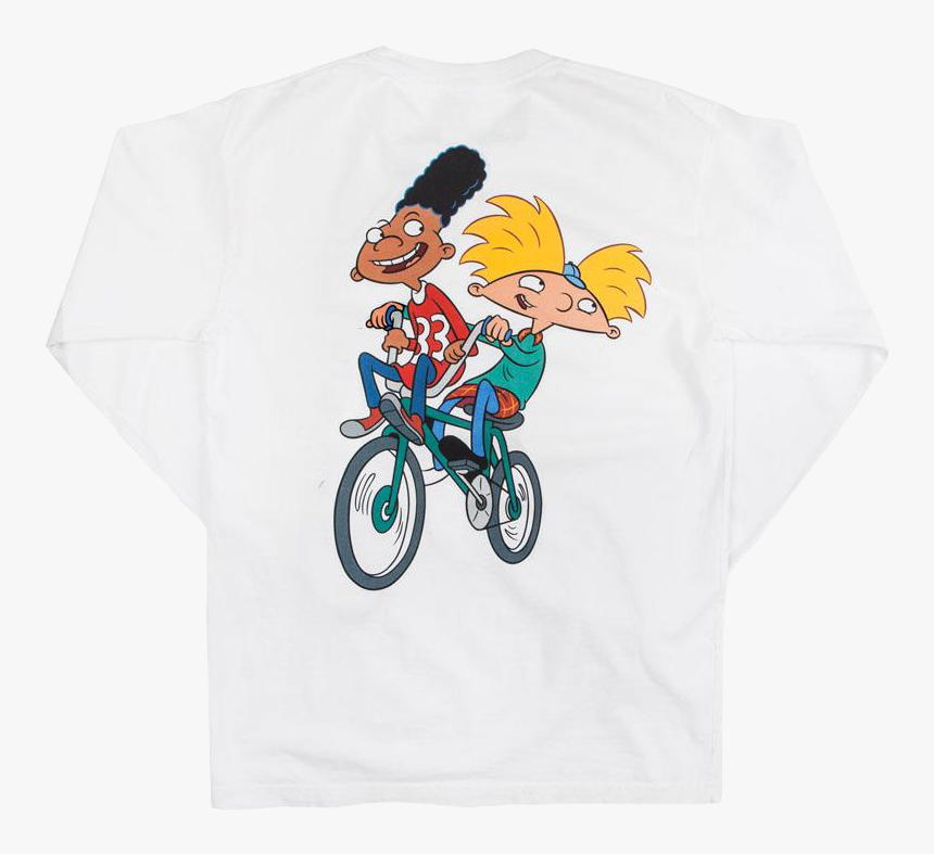 Hey Arnold On A Bike Shirt, HD Png Download