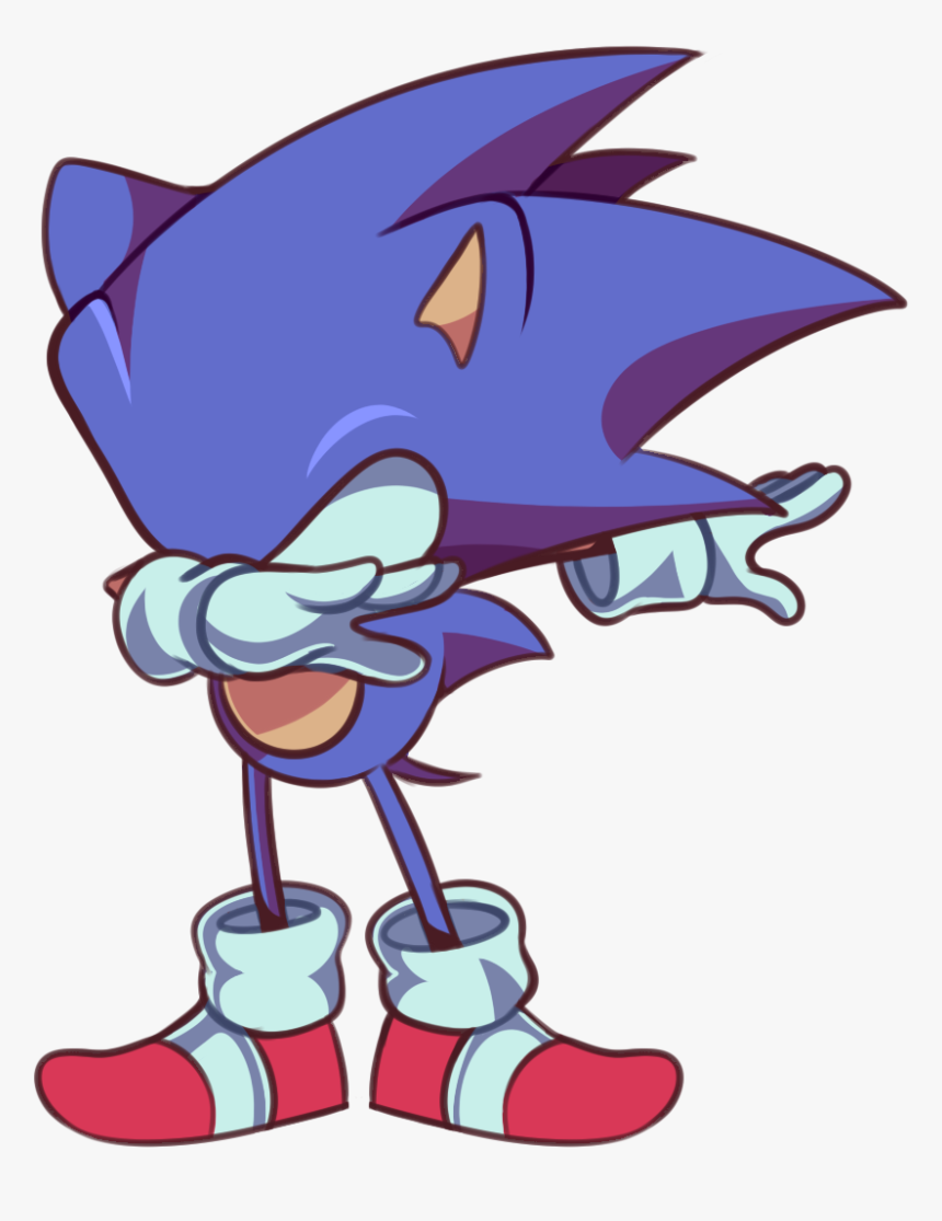 Sonic Dabbing [yes, Really] - Sonic The Hedgehog Dabbing, HD Png Download