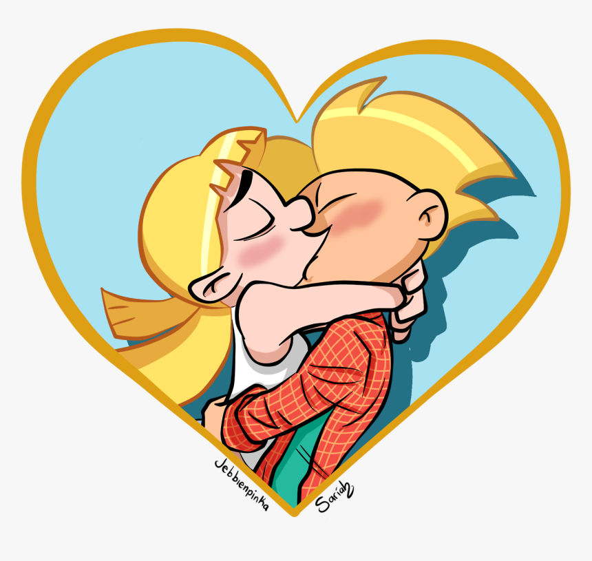 Transparent Kiss Clipart - Arnold And Helga Kiss, HD Png Download