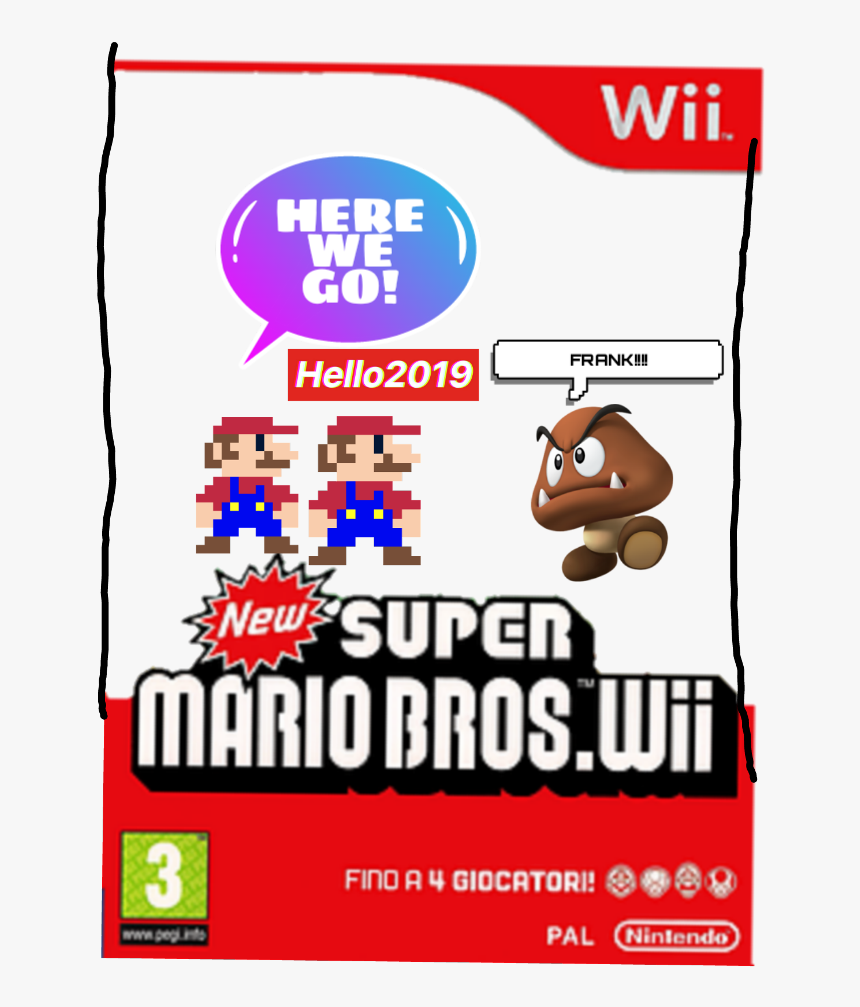 #freetoedit #fix #-goomba #mario #oink - Super Mario Bros Wii, HD Png Download
