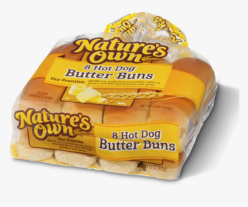 Product Bunsrolls Butterhotdogrolls 890x1000px - Nature's Own Butter Hot Dog Buns, HD Png Download