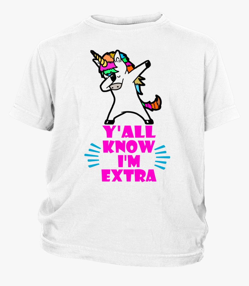 Dabbing Unicorn Extra Youth White T-shirt - Portable Network Graphics, HD Png Download