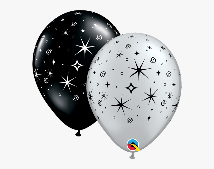 Birthday Baloon Black And Gold, HD Png Download