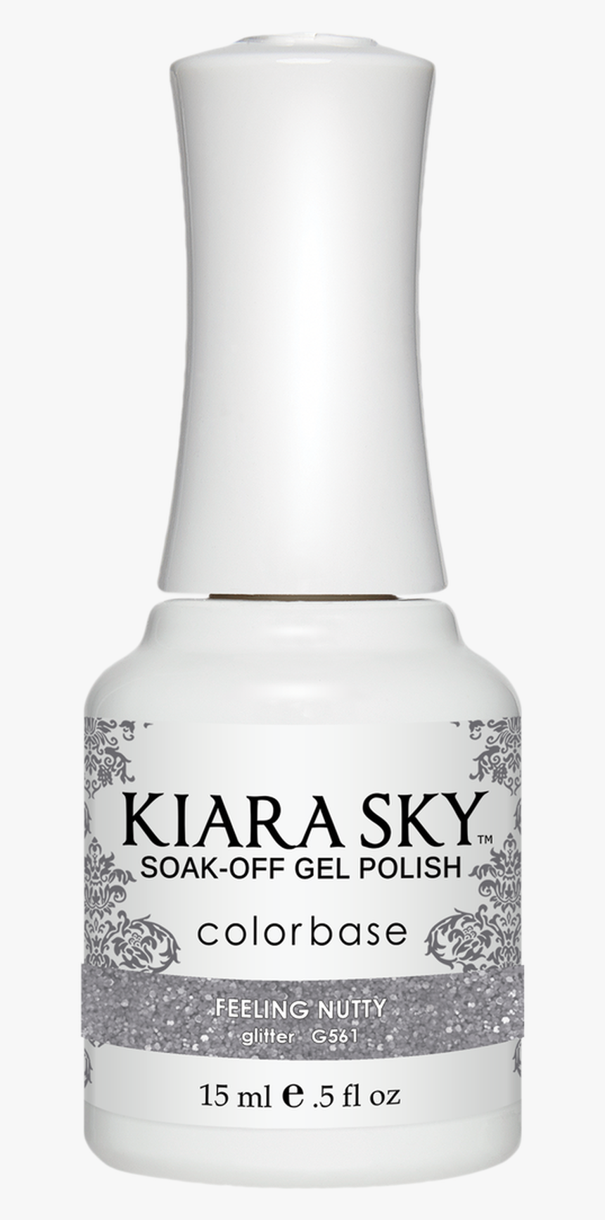 G561 Feelin Nutty - Kiara Sky Silver Glitter Gel Polish, HD Png Download
