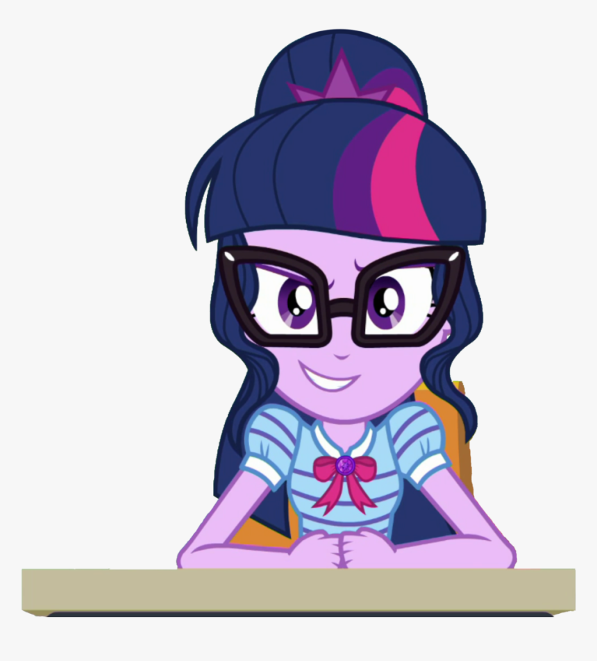Hd Anime Girl Clipart Ponytail - My Little Pony Sci Twi, HD Png Download