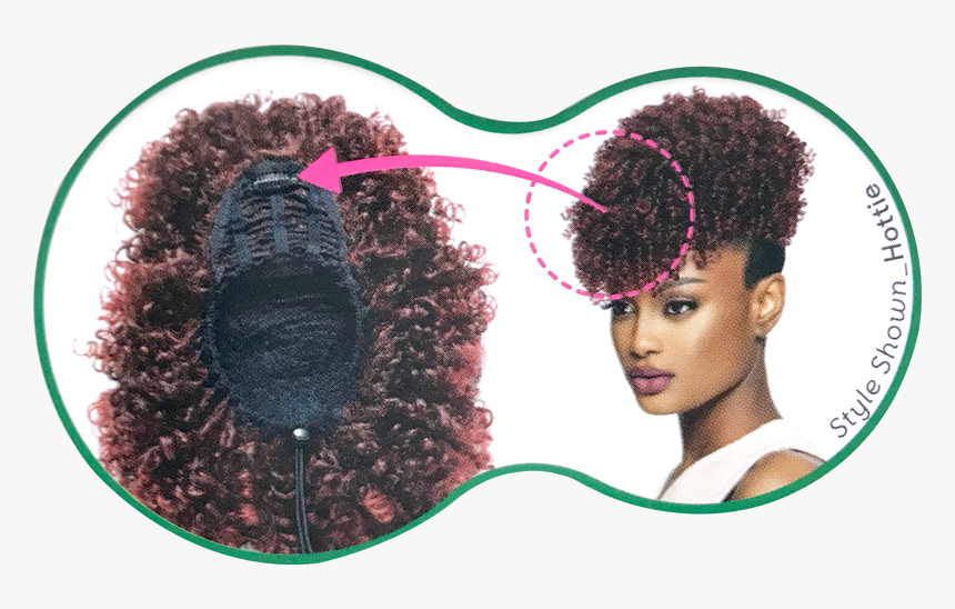 Transparent Ponytail Png - Faux Pineapple Ponytail, Png Download