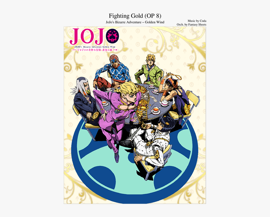 Jojos Bizarre Adventure Golden Wind, HD Png Download