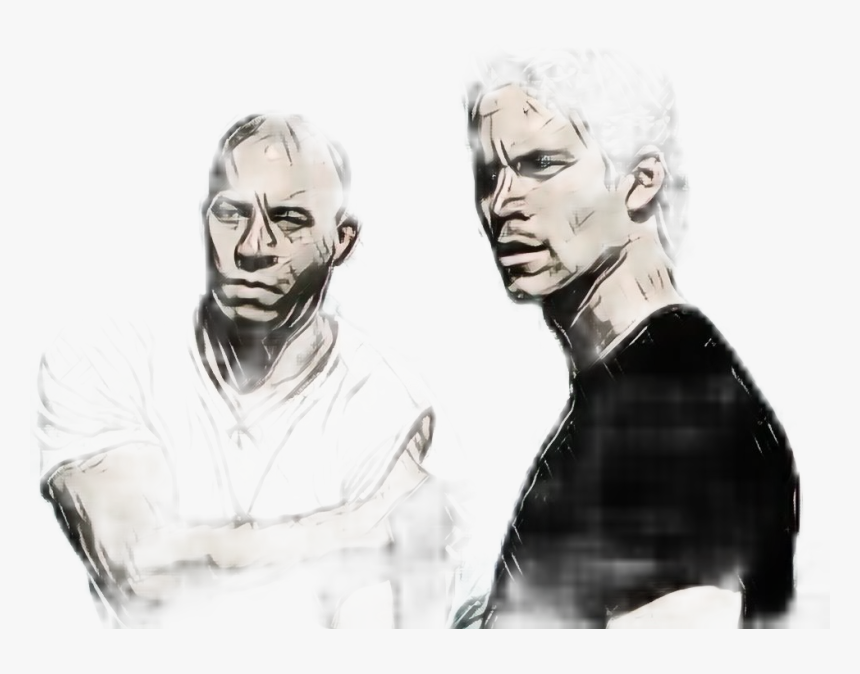 #popart #photography #picsart #paulwalker #vindiesel - Sketch, HD Png Download