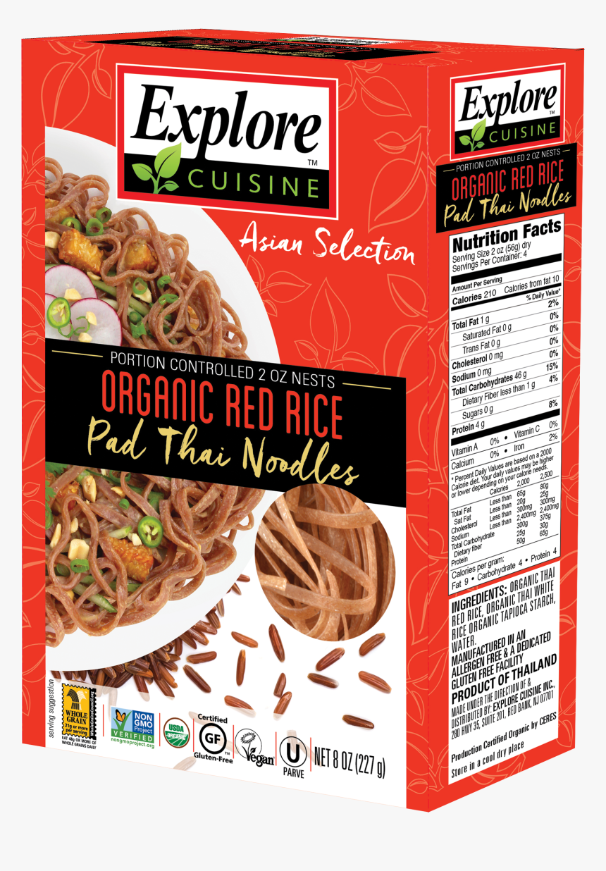 Organic Red Rice Pad Thai Noodles 
 Data Fancybox Href - Pad Thai, HD Png Download