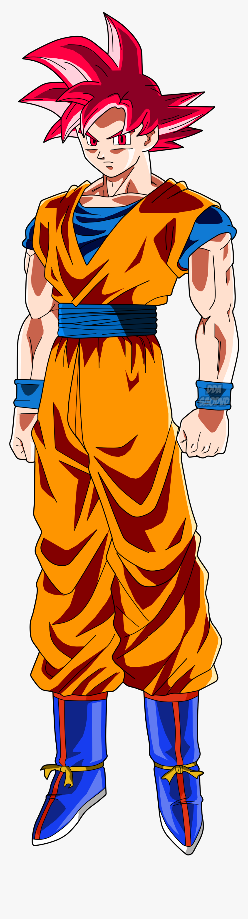 Super Saiyan God Goku Png, Transparent Png