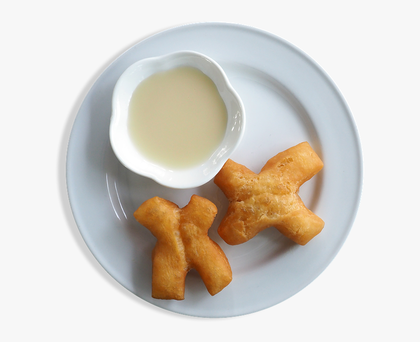 Plate, Fried Food, Dip, White, Chinese, Cooked - ปาท่องโก๋ คู่, HD Png Download