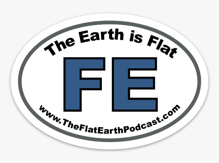 Flat Earth Sticker Fe, HD Png Download