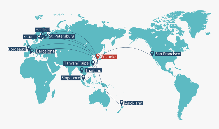 Transparent Global Network Png - Dark Blue World Map, Png Download