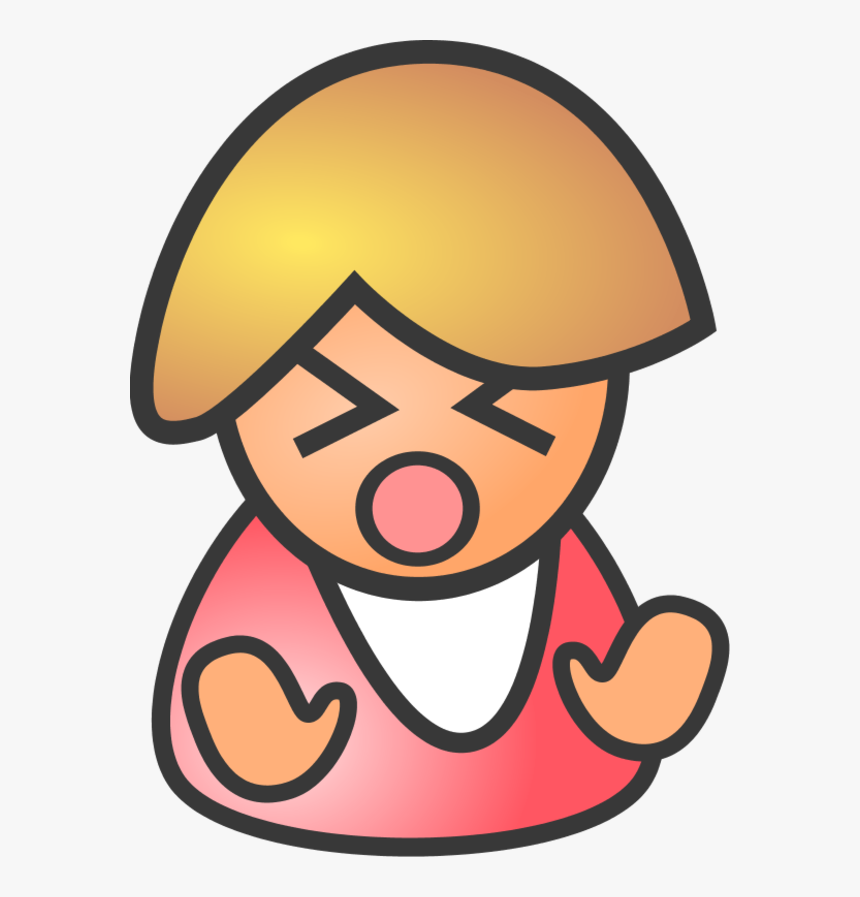 Crying Face Clipart - Angry Person Clipart Transparent, HD Png Download