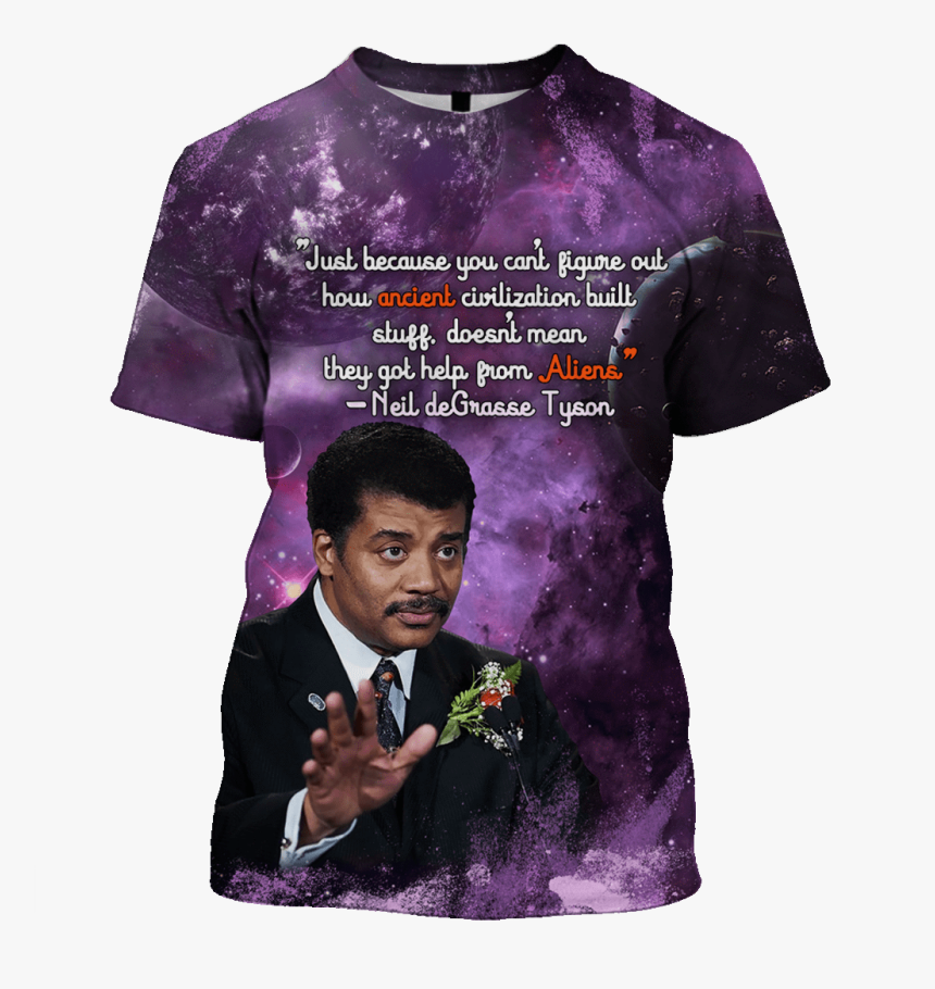 3d Neil Degrasse Tyson Tshirt - Active Shirt, HD Png Download