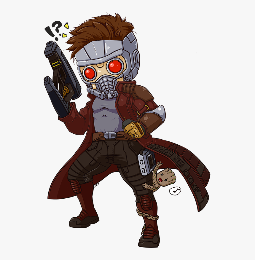 Transparent Baby Groot Png - Baby Star Lord Drawing, Png Download