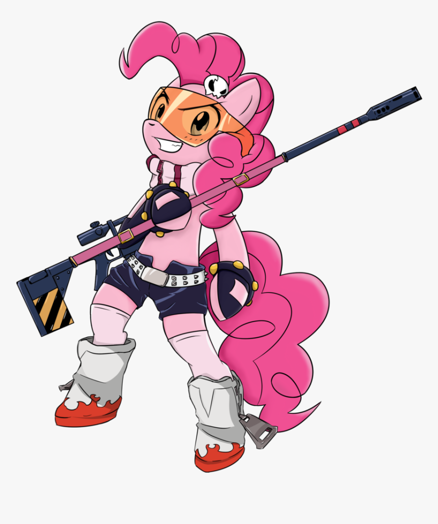 Misterbrony, Clothes, Parody, Pinkie Pie, Safe, Tengen - Пинки Пай С Оружием, HD Png Download