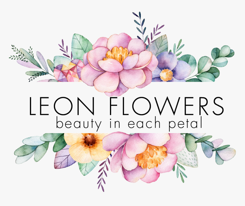 Leon Flowers Inc - Transparent Background Flower Frame Png, Png Download