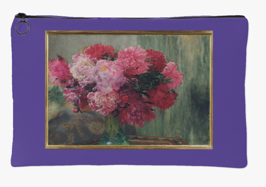 Pouch ~ A Bunch Of Peonies - Peony, HD Png Download