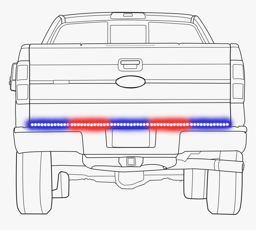 Car Outline-rear Runner - Line Art, HD Png Download