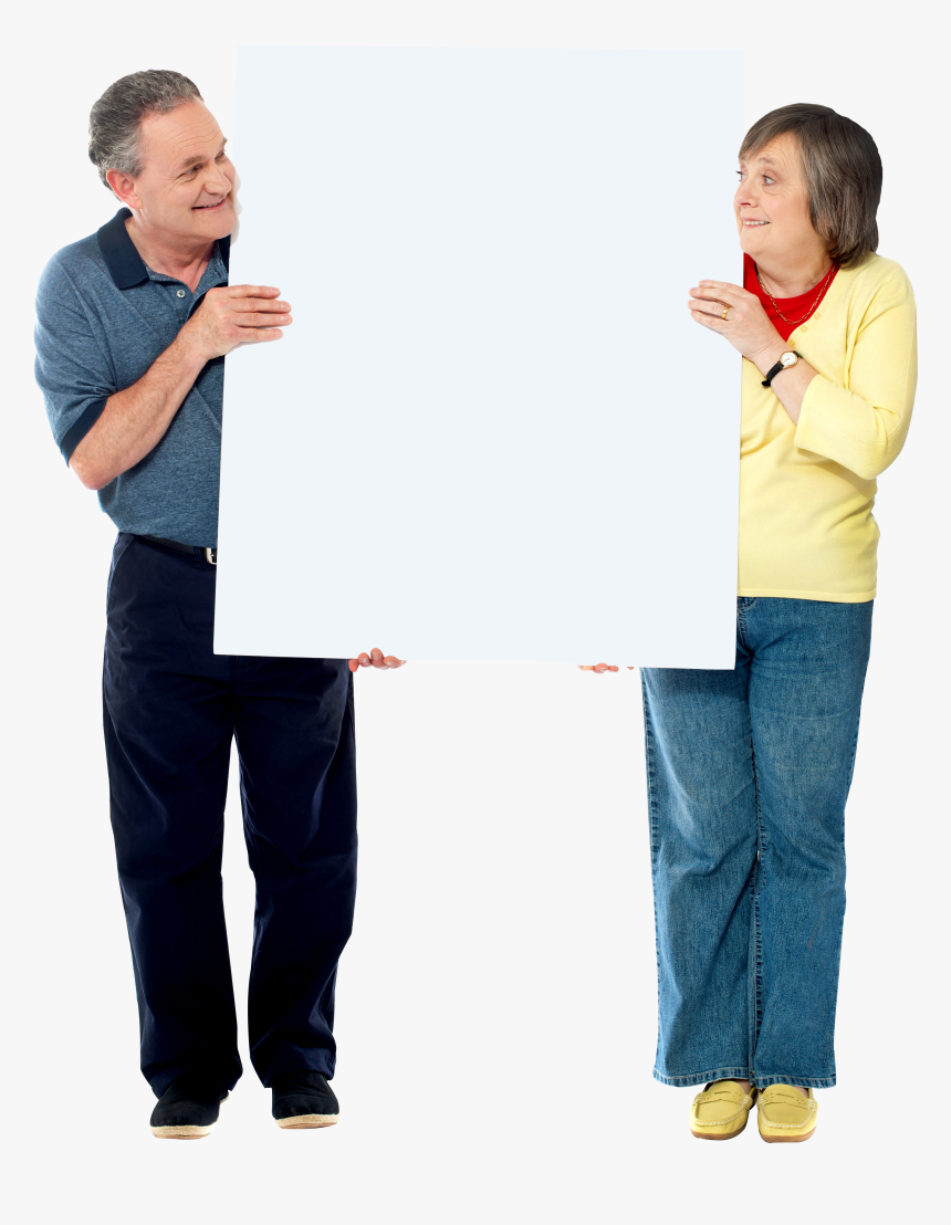 People Holding Banner Png, Transparent Png